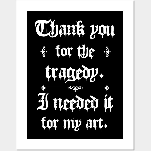 Thank You For The Tragedy | Kurt Cobain Wall Art by jverdi28